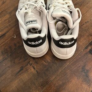 Adidas White and Black Women's Sneakers